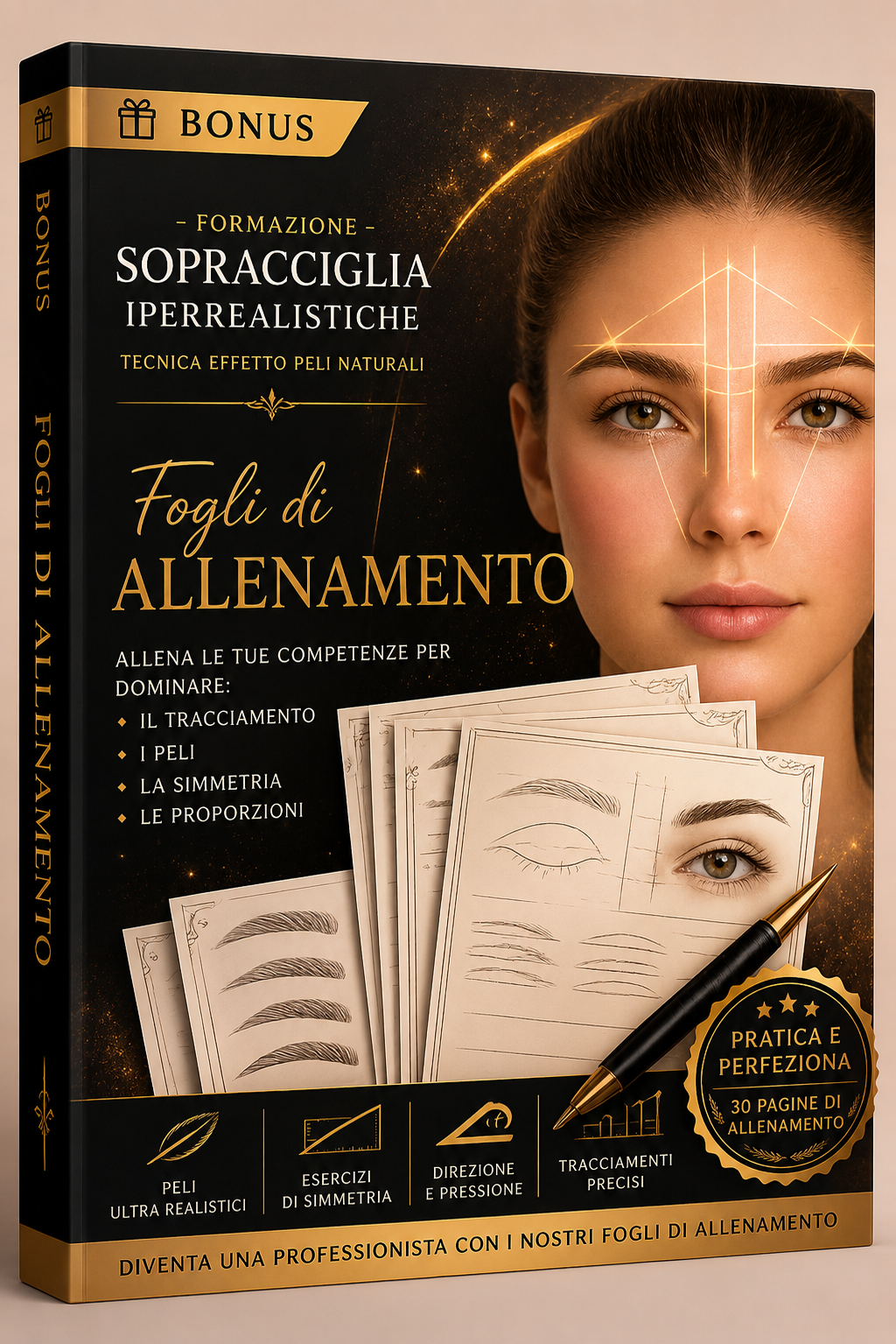 Schede di allenamento sopracciglia