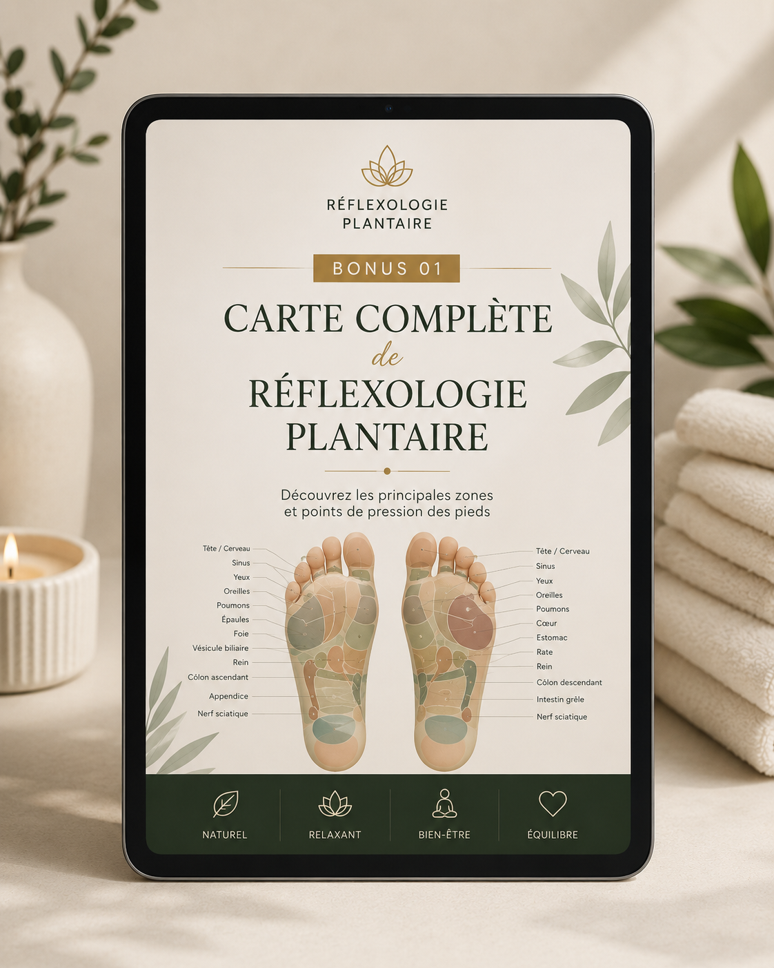 Carte Réflexologie Plantaire