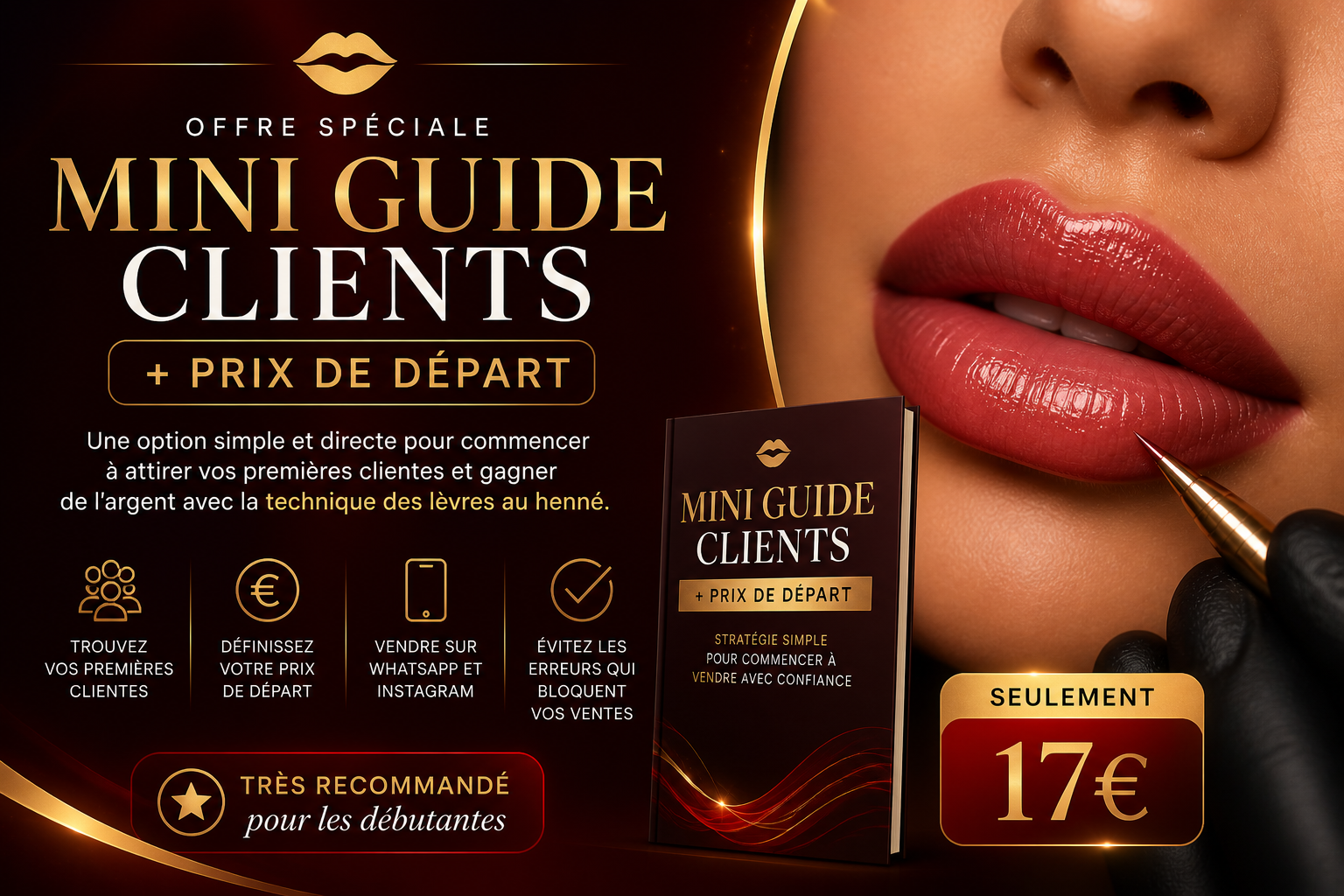 Mini Guide Clients Lèvres au Henné