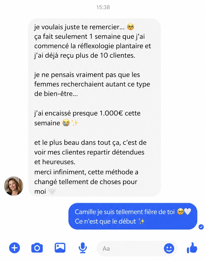 Feedback élève réflexologie
